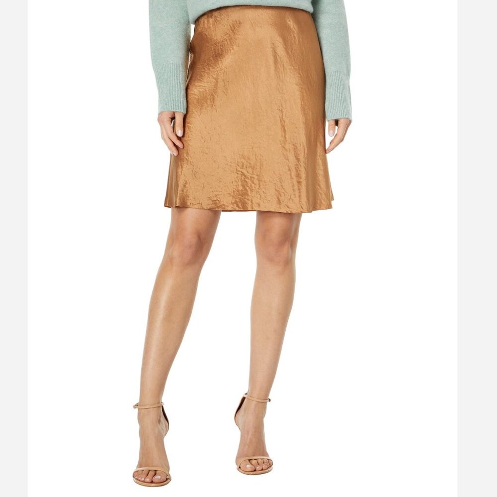 Vince Women's Short Slip Skirt, Rose Gold